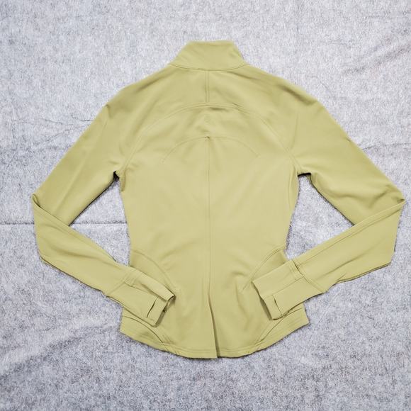 Lululemon Jacket Womens 4 InStill Bronze Green Full Zip Fitted Athleisure Run - Picture 4 of 10